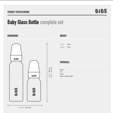 BIBS Baby Glass Bottle Complete Set 110ml