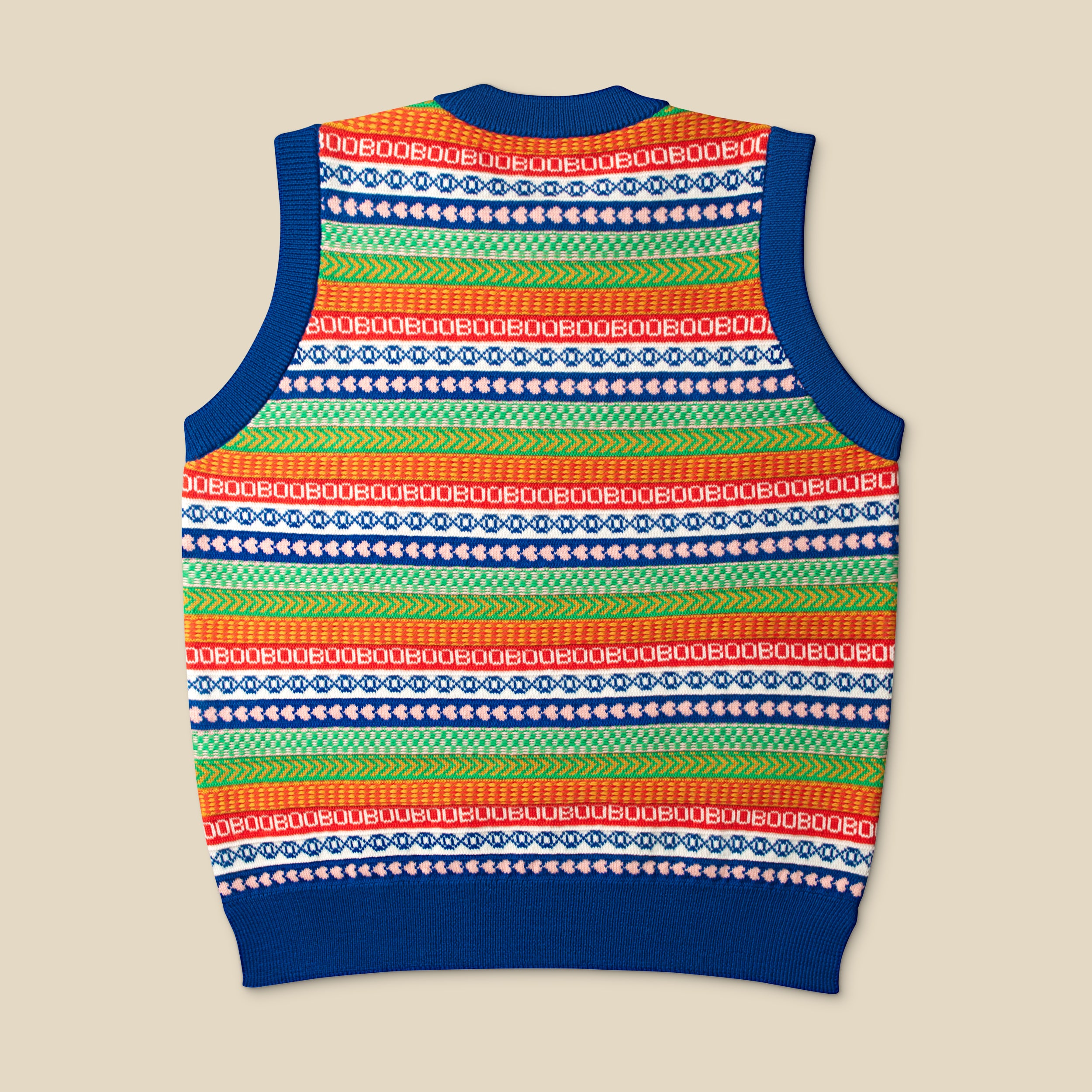 FAIR ISLE VEST MULTICOLOR – BOO Studio - Main Image