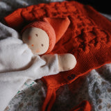 NANCHEN NATUR Nucki Rattle doll - orange red