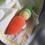 NANCHEN NATUR Rattle - baby carrot